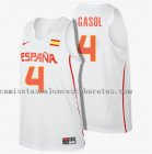 camiseta pau gasol 4 espana olimpicos de rio 2016 blanca