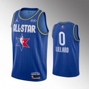 camiseta Damian Lillard Jordan #0 nba all star 2020 azul