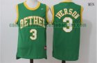 Camiseta Allen Iverson 3 Philadelphia 76ers Baloncesto Verde Hombre