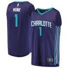 Camiseta Malik Monk 1 Charlotte Hornets 2019-2020 Púrpura Hombre