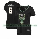 Camiseta Eric Bledsoe 6 Milwaukee Bucks statement edition Negro Mujer