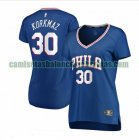 Camiseta Furkan Korkmaz 30 Philadelphia 76ers icon edition Azul Mujer