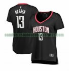 Camiseta James Harden 13 Houston Rockets statement edition Negro Mujer