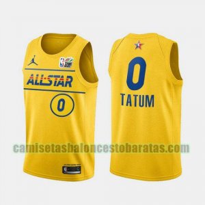 Camiseta Jayson Tatum 0 All Star 2021 oro Hombre