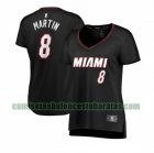 Camiseta Jeremiah Martin 8 Miami Heat icon edition Negro Mujer