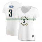 Camiseta Joe Young 3 Indiana Pacers association edition Blanco Mujer
