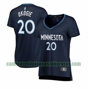 Camiseta Josh Okogie 20 Minnesota Timberwolves icon edition Armada Mujer