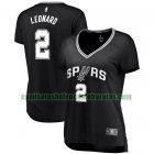 Camiseta Kawhi Leonard 2 San Antonio Spurs icon edition Negro Mujer