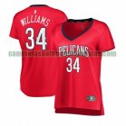 Camiseta Kenrich Williams 34 New Orleans Pelicans statement edition Rojo Mujer