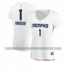 Camiseta Kyle Anderson 1 Memphis Grizzlies association edition Blanco Mujer