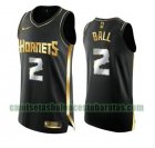 Camiseta LaMelo Ball 2 Charlotte Hornets 2020-21 Golden Edition Swingman negro Hombre