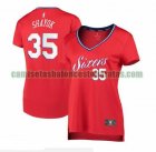 Camiseta Marial Shayok 35 Philadelphia 76ers statement edition Rojo Mujer
