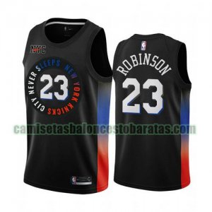 Camiseta Mitchell Robinson 23 New York Knicks 2020-21 City Edition Negro Hombre