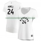 Camiseta Norman Powell 24 Toronto Raptors association edition Blanco Mujer