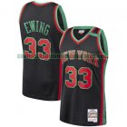 Camiseta Patrick Ewing 33 New York Knicks Christmas Swingan Collection Negro Hombre