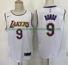 Camiseta Rajon Rondo 9 Los Angeles Lakers Baloncesto blanco Hombre