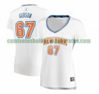 Camiseta Taj Gibson 67 New York Knicks statement edition Blanco Mujer