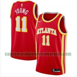Camiseta Trae Young 11 Atlanta Hawks 2020-21 Icon Edition Swingman rojo Hombre
