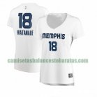 Camiseta Yuta Watanabe 18 Memphis Grizzlies association edition Blanco Mujer