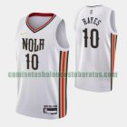 Camiseta jaxson hayes 10 New Orleans Pelicans 2022 75 aniversario edición de la ciudad blanco Hombre