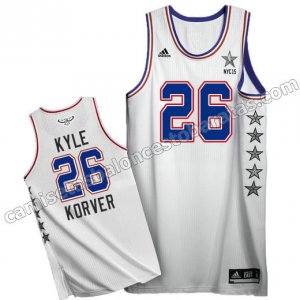 camisetas baloncesto kyle korver #26 nba all star 2015 blanca