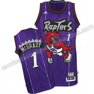 camiseta tracy McGrady #1 toronto raptors purpura