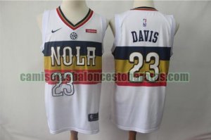 Camiseta Anthony Davis 23 New Orleans Pelicans Earned Edition blanco Hombre
