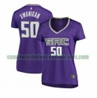 Camiseta Caleb Swanigan 50 Sacramento Kings icon edition Púrpura Mujer