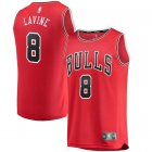 Camiseta Zach LaVine 8 Chicago Bulls 2019 Rojo Hombre