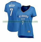 Camiseta Darius Bazley 7 Oklahoma City Thunder icon edition Azul Mujer