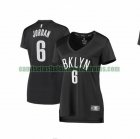 Camiseta DeAndre Jordan 6 Brooklyn Nets statement edition Negro Mujer