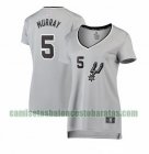 Camiseta Dejounte Murray 5 San Antonio Spurs statement edition Rojo Mujer