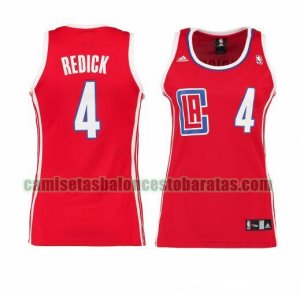 Camiseta JJ Redick 4 Los Angeles Clippers Réplica Rojo Mujer