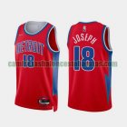 Camiseta JOSEPH 18 Detroit Pistons 2022 75 aniversario edición de la ciudad rojo Hombre