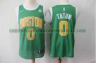 Camiseta Jayson Tatum 0 Boston Celtics Earned Edition Verde Hombre