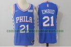 Camiseta Joel Embiid 21 Philadelphia 76ers Baloncesto Azul Hombre