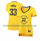 Camiseta Myles Turner 33 Indiana Pacers statement edition Amarillo Mujer