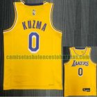 Camiseta NBA KUZMA 0 Los Angeles Lakers 21-22 75 aniversario Amarillo Hombre