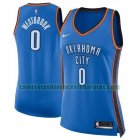 Camiseta Russell Westbrook 0 Oklahoma City Thunder Nike icon edition Azul Mujer