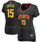 Camiseta Vince Carter 15 Atlanta Hawks icon edition Negro Mujer