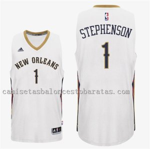 camiseta lance stephenson 1 new orleans pelicans 2016-2017 blanca