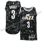 camisetas baloncesto trey burke #3 utah jazz luces negro