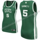 camiseta baloncesto mujer boston celtics kevin garnett #5 verde