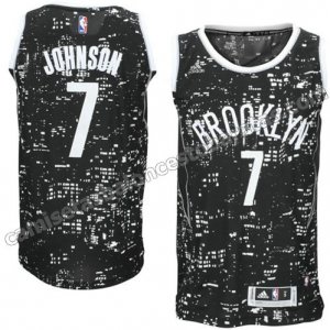 camiseta brooklyn nets con joe johnson #7 luces negro