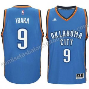 camiseta serge ibaka #9 oklahoma city thunder 2014-2015 azul